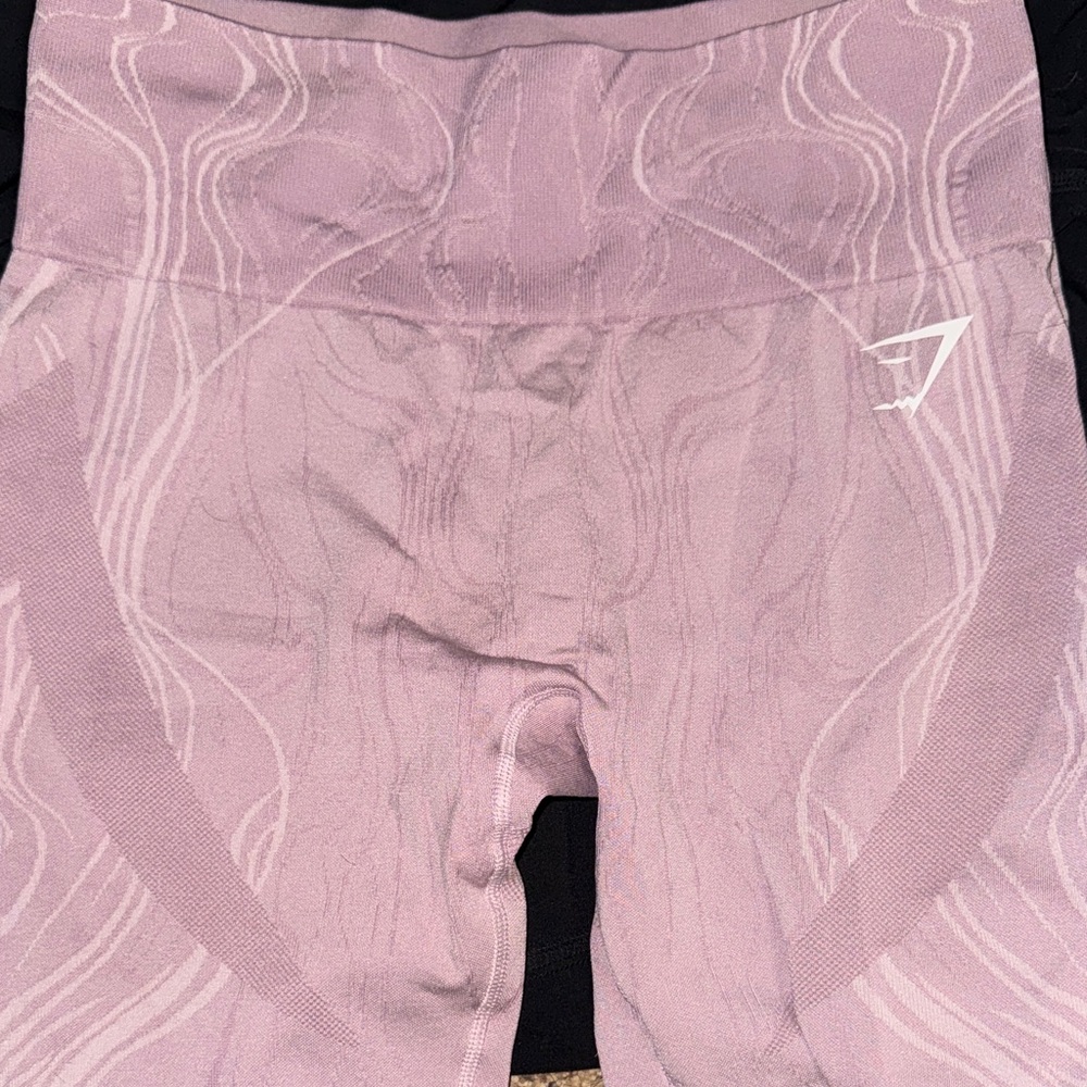 GYMSHARK Pink Patterned Leggings